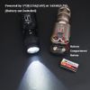 QIRUIMY X300 Vampire Strobe Light,400 Lumens Tactical Torch LED Flashlight (Black)