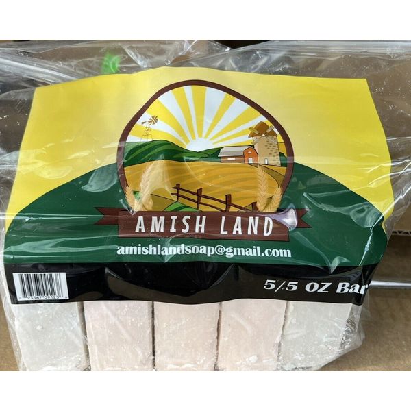 Amish Farm/ Land, Bar Soap Huge Bars 5oz Each, 10 bars, USA