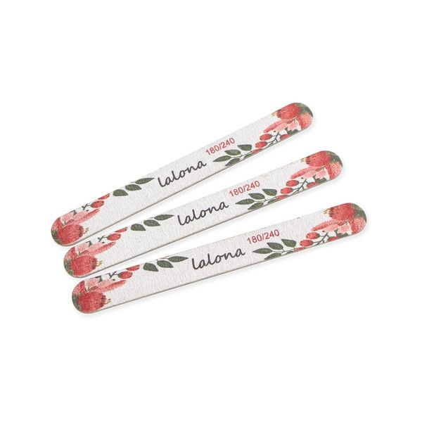 Lalona [LALONA] Emery Board Set of 3 (100/180G) Gel Nail/Nail File/Nail Salon/Off/File/Set/Double-sided/Scalp (180G/240G)