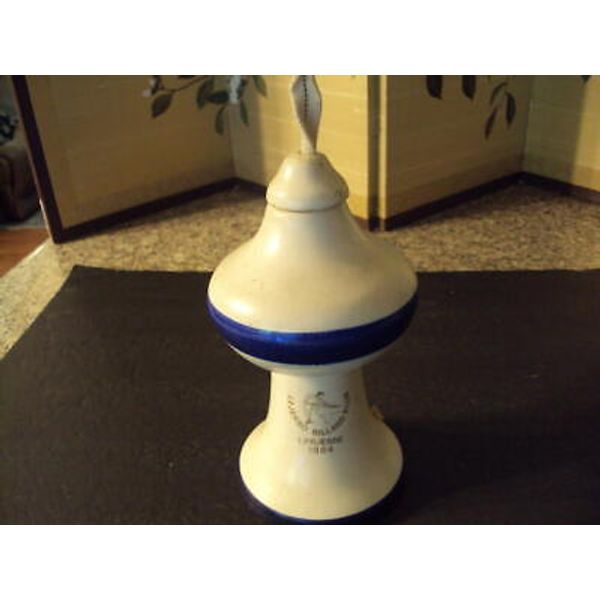 Pottery Lejerbo Billiard Klub Oil Lamp Denmark 1984 Never Used ID:79494