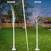 3PCS Lighted Birch Tree,4FT 6FT 8FT Birch Tree w/Fairy Lights Home Holiday Decor