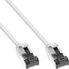 InLine® Patch Cable Slim, U/FTP, Cat.8.1, TPE Halogen-Free, White, 0.3 m