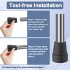 Replacement Crutch Tips, 4-Pack, Rubber Ferrules for Walking Sticks and Crutches