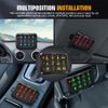 12 Gang RGB Switch Panel APP ON/OFF LED Light Bar Electronic Relay System Marine