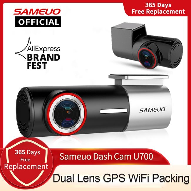 Sameuo U2000 dash cam front and rear 4k 2160P 2 camera CAR dvr dashcam  Video Recorder