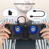 Adjustable Cooling Fan Bracket with Double C Port Adapter External Base Stand Replacement Dock for Steam Deck for Switch