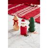 Mud Pie Santa Holiday Grinder Salt & Pepper, 5 1/2", RED