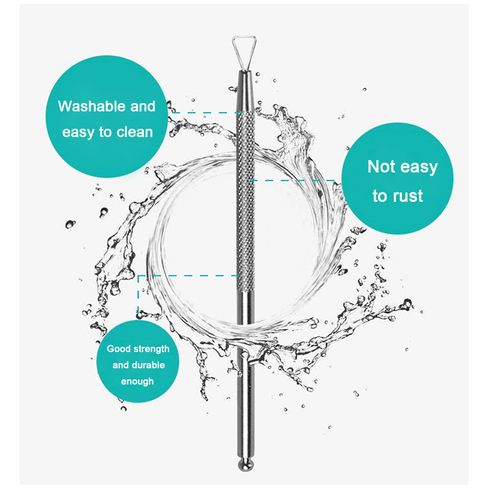Raschietto per unghie, Spingi Cuticole Professionale, Rimuove facilmente e delicatamente qualsiasi tipo di smalto, Cuticle Pushers in Acciaio Inox per Uomo Donna Manicure Cura delle Unghie