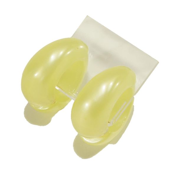Vintage Earrings Yellow Plastic Western Germany Antique