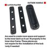 CAL Double Bolt Lock for Sliding Door Patio - Child Proof & Secure - BLACK