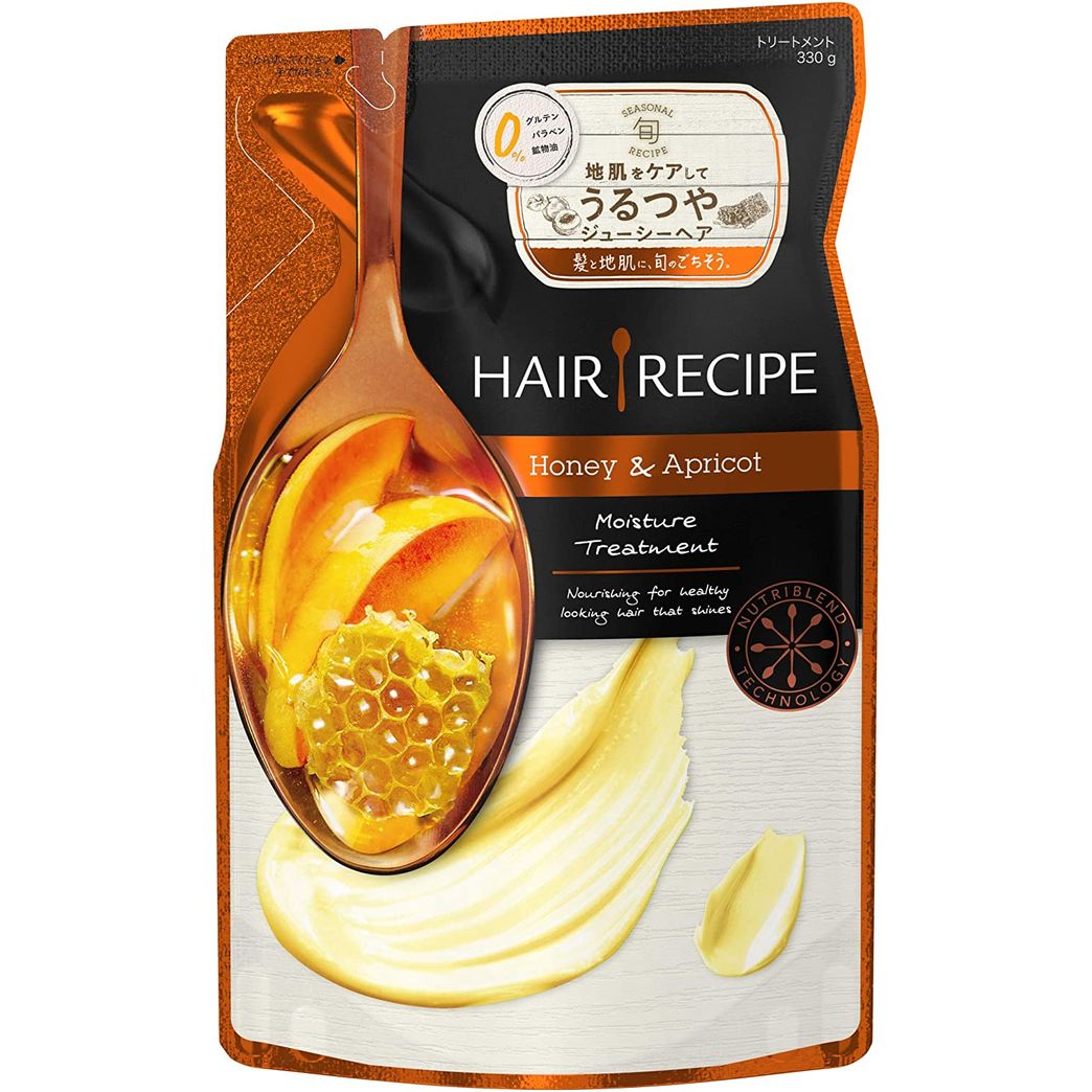 Hair Recipe Rinse Treatment Recipe Honey and Apricot Moisture-Enriching Recipe 330 ml Refill