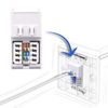 LEENUE RJ45 Socket Cat6, Single Ethernet Wall Socket, RJ45 Network Wall Plate 2 Pack with Keystone Jack, White