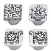 Cikonielf 12Pcs Leather Embossing Tools Different Shape Stamps Set Saddle Making DIY Punch Embossing Beveler Tools Kit