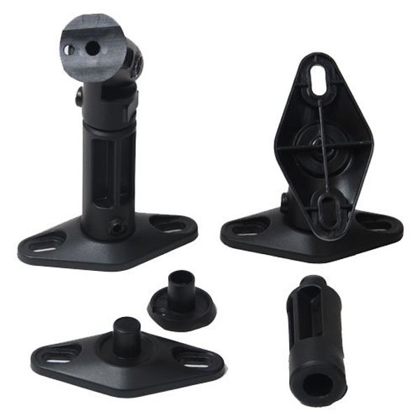 VideoSecu Black Wall Ceiling Speaker Mount Brackets, 2 Styles, for Ceiling & Wall MS20B2 1EH