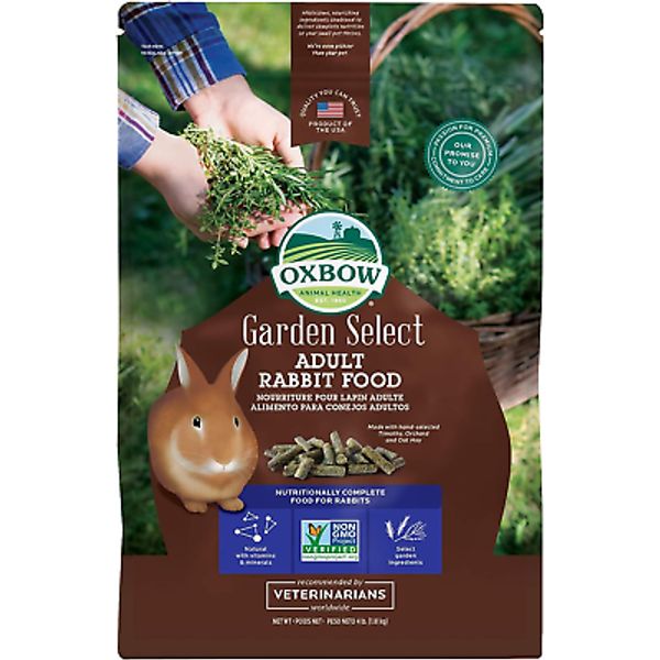 Animal Health Garden Select Adult Rabbit Food, Garden-Inspired Recipe for Adult