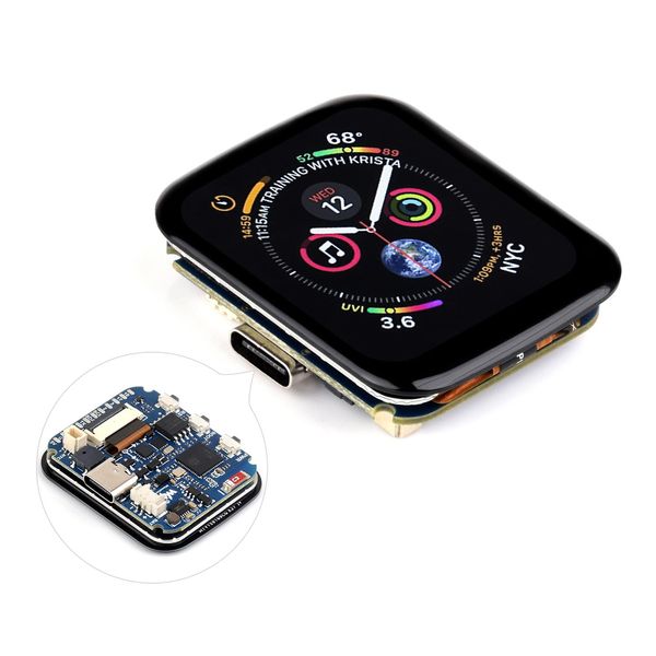 Waveshare ESP32-S3 1.69inch Touch Display Development Board, 240×280 Pixels, 262K Color, Compact Size, Micro LCD Display with ESP32-S3, Accelerometer and Gyroscope Sensor