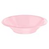 Powder Pink Disposable Plastic Bowl - 20pc / 12oz