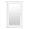 Medicine Storage Cabinet - White, Mirrored Door, Adjustable, MDF & Wall Mounted