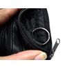 Soft Black Leather 4 Zips Key Holder Purse
