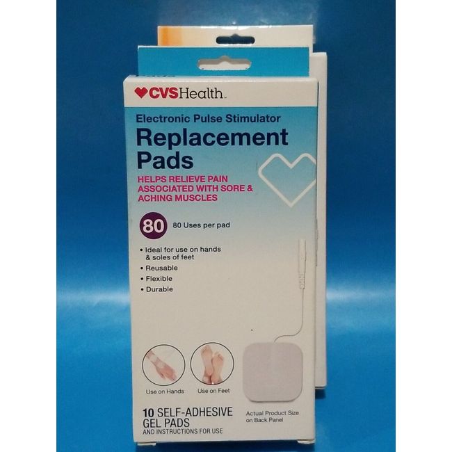 ELECTRONIC PULSE STIMULATOR REPLACEMENT PADS • 10 Self-Adhesive Gel Pads