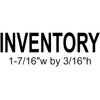 INVENTORY text on IDEAL 4911 Self-inking Rubber Stamp with BLACK INK