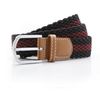 Asquith & Fox Stripe Braid Stretch Belt, Multicolour (Navy/White 000), 38 (Size:One Size)