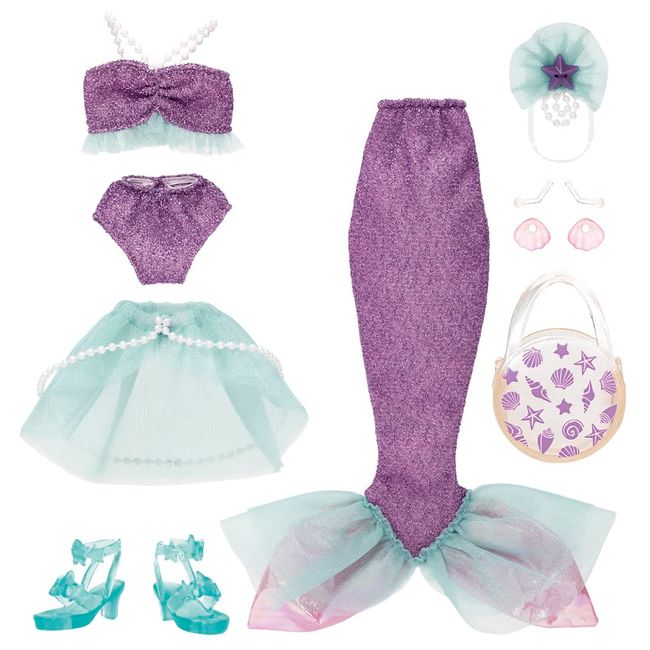 Takara Tomy Licca #Licca #Mermaid Vacation Clothes, Dress Up, Pretend Play, Toy, For Ages 3 and Up