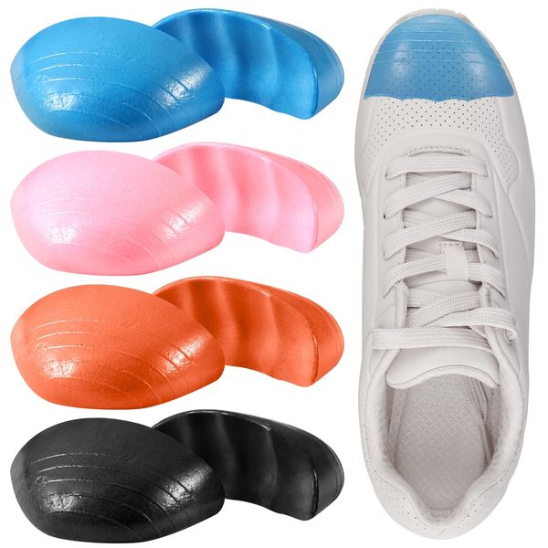 4 Pairs Big Shoe Fillers for Loose Shoe,Toe Cushion Fillers Make Shoes Fit,Prevent Heel Sliping for Women and Men for Boots Casual Sports Shoes High Heels Round