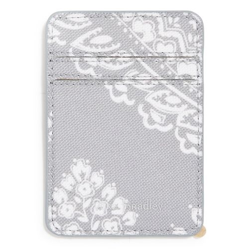 Vera Bradley Adhesive Phone Wallet Stick On, Cloud Gray Paisley