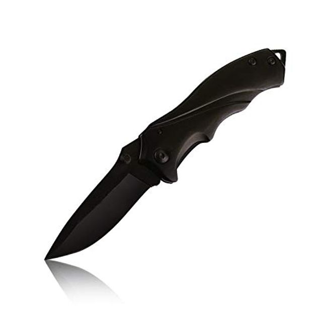 FMTMK313G-BK Mini Folding Knife, Black, Stainless Steel, Convenient to Carry, Durable, For Camping, Mountain Climbing, Fishing, BBQs, Various Outdoor Activities, Small Swords, Emergency and Disaster Preparedness