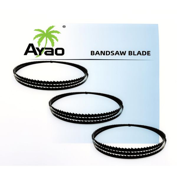 AYAO Pack of 3 Bandsaw Blades 62 Inch X 1/4 Inch X 14TPI for Ryobi, Powertec, Skil, Craftsman 9" Band Saws