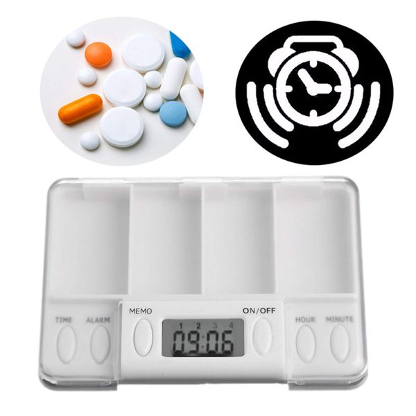 BrilliantDay Electronic Pill Timer-Reminder Automatic Medication Reminder Dispenser Pill Storage Box with Alarms Clock for the Elderly Kids Eat Medicine Timely#4