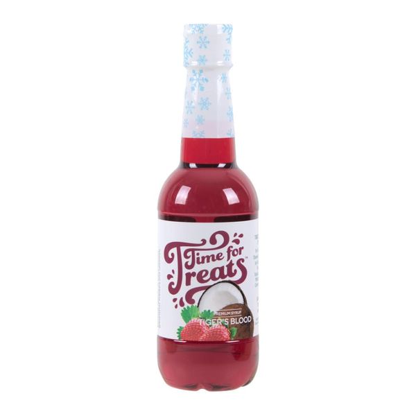 Flavored Syrup for Snow Cones, Homemade Sodas, Cocktails, Coffee, Baking and More - Time For Treats 16.9 Fluid Ounce Bottle (Tiger's Blood)