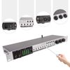 Metal Audio Processor Mixer 25W 110V Vocal Effects Processor with Bluetooth Professional Anti-howling Audio Processor for Home Performance (Silver)