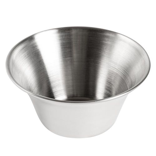 Restaurantware 6 Ounce Sauce Cups 10 Round Dip Cups - For Condiments And Individual Portions Stackable Silver Stainless Steel Dipping Cups Reusable Durable