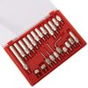 22pcs Stainless Steel Test Indicator Probe 0.01mm Precision Digital Indicator Extension Stem Rod Set