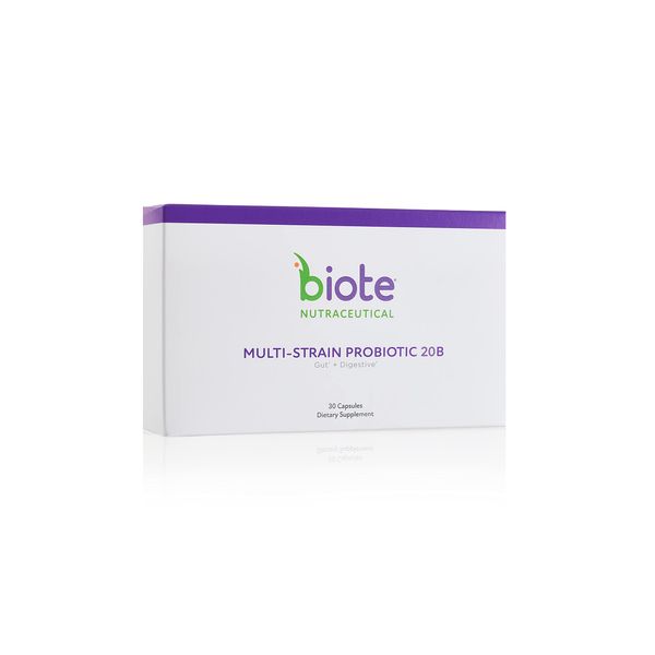 Biote Nutraceuticals - MULTI-STRAIN PROBIOTIC 20B - Gut + Digestive (30 Capsules)