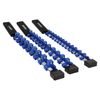 3pc Socket Storage Holder Organiser Plastic Rails with Handles 1/4 3/8 1/2 Drive