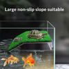 BigTron Basking Platform Simulation Grass Turtle Ramp, Turtle Resting Basking Dock Floating Décor for Aquatic Reptile Terrapin