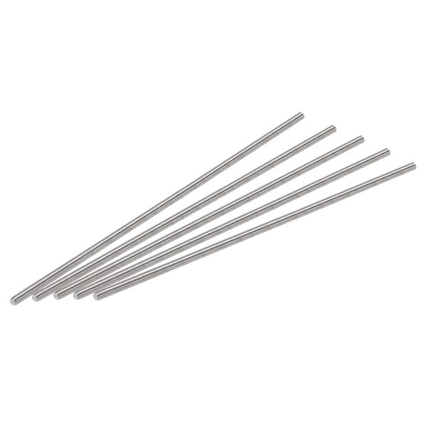 sourcing map 15Pcs M3 x 120mm Fully Threaded Rod 304 Stainless Steel Right Hand Threads,M3-0.5 Thread Pitch