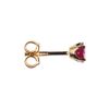 Ivy Gems 9ct Yellow Gold Ruby Heart Stud Earrings