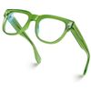 Square Blue Light Blocking Glasses Anti Glare Computer Green Frame Eyeglasses