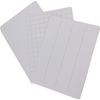 Kids Learning A4 Flexible Plain / 3 Line/Gridded Whiteboard - Dry Wipe Board Mixed 3 Pack