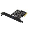 WANGCL USB C PCIE Card PCI USB 3.2 Card USB3.2 port+TYPE-C+front TYPE-E+19/20PIN for Type C Front Panel Mount Adapter