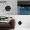 Vent Systems 4 Inch Black Soffit Vent Cover - round Air Vent Louver - Grill