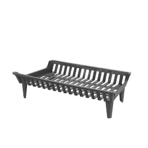 G800-24 HYC CAST IRON FIREPLACE GRATE 24front X 20 1/2 back 15" DEEP