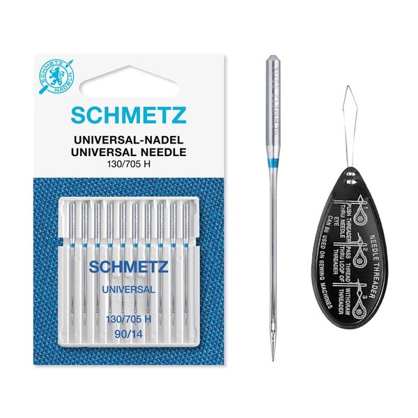 Sewing Machine Needles Schmetz - Universal (Regular), Pack of 10, Size: 90/14, Single Packet