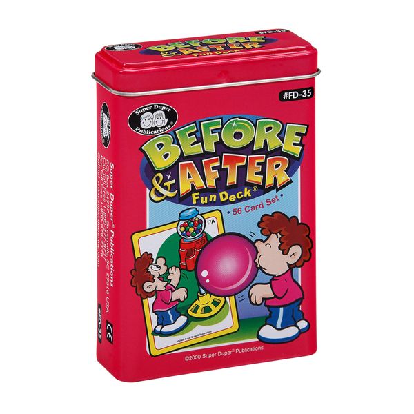 Super Duper Publications | Before & After Fun Deck Flash Cards | Educational Learning Resource for Children