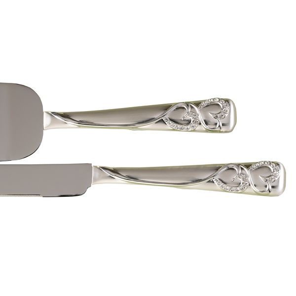 Hortense B. Hewitt Cake Knife and Server Set, Standard, Sparking Love