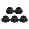 uxcell 5pcs Black Plug Hole 21mm/0.83" Hole Rubber Button Plug